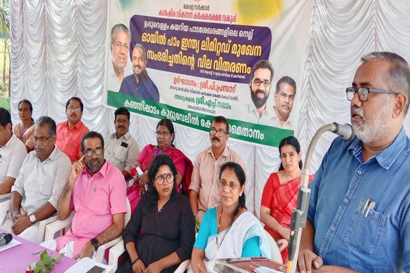 ഉപ്പുവെള്ളം കയറിയ കുട്ടനാടൻ പാടശേഖരങ്ങളിലെ നെല്ല് സംഭരണം: 1 കോടി 17 ലക്ഷം അനുവദിച്ചു.